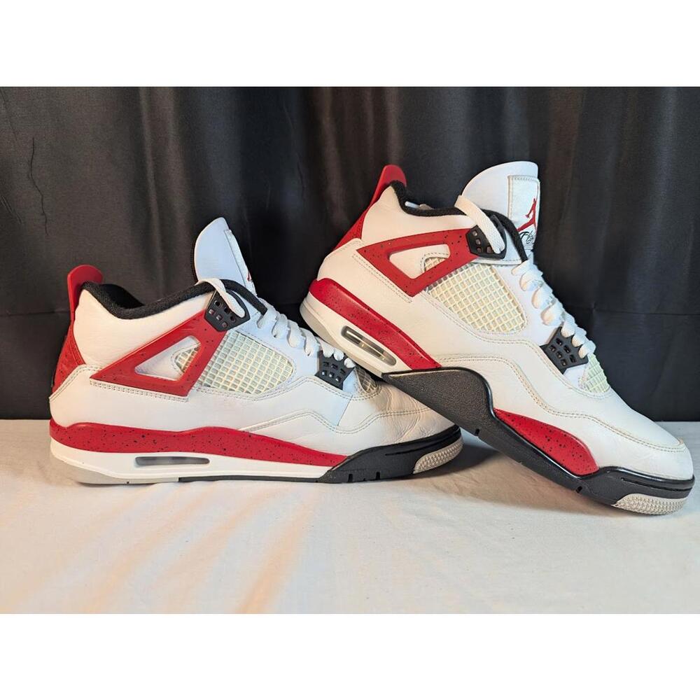 Jordan 4 Retro Red Cement DH6927-161 Men's Size 11 Used VGC w/ Original Box